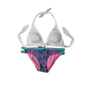 nwot seedo kate spade miss match 2pc mermaid swimwear